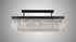 Burnaby Rectangular Pendant/Semi Flush 11 Light Brown Oxide